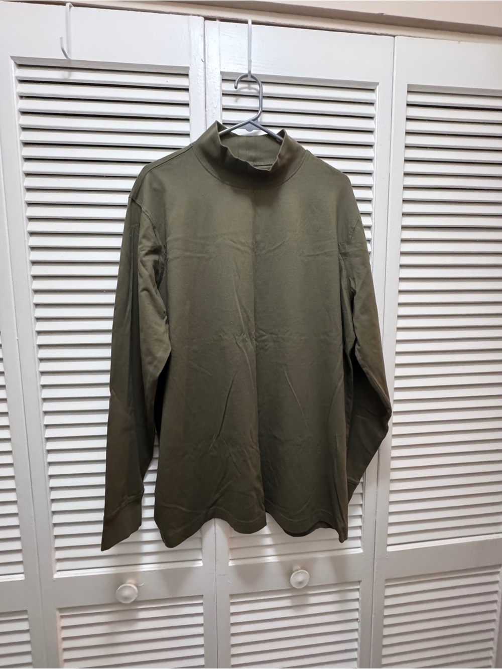 Lands' End Olive Green Turtleneck Sweater